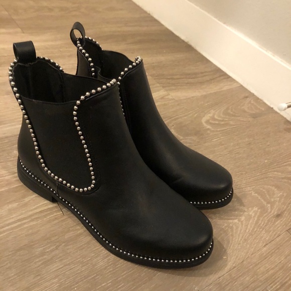 Black combat booties - Picture 2 of 2